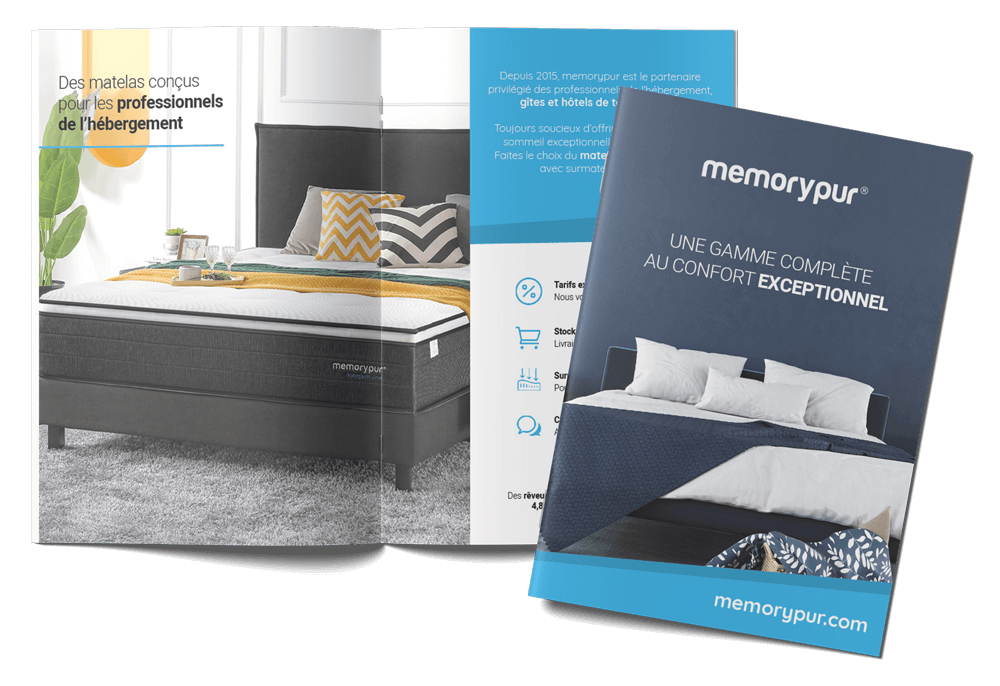 mockup Brochure B2B matelas memorypur